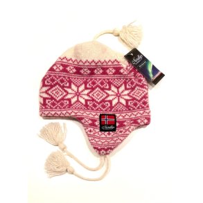 Nordlys  Mnstret ull lue med snor