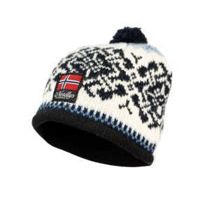 Nordlys  Turist ull lue med dusk