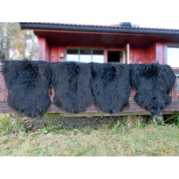  4 Sorte langh�ret skinn fra island