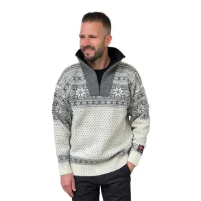 Nordlys Mnstret ullgenser med zip