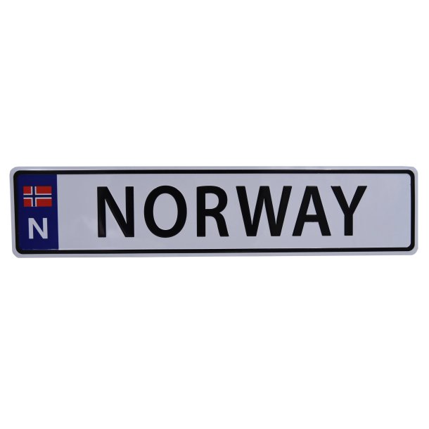 Metall skilt Norway