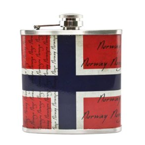 Lommelerke med Norgesflagg