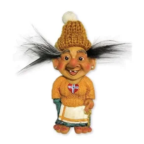 Genser Gerd med lue-orange,magnet