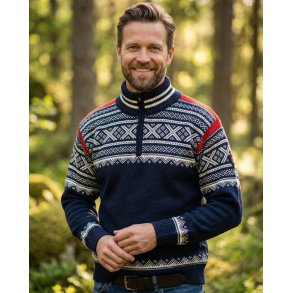 Bretind Setesdal ullgenser med zip til dame og herre 