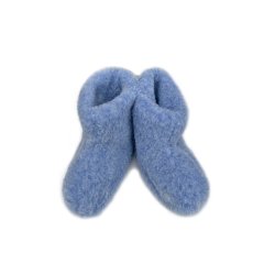 Barnetfler 100% Ull - BL. Antiskli sle. 