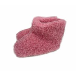 Barnetfler 100% Ull - ROSA. Antiskli sle. 