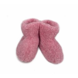 Barnetfler 100% Ull - ROSA. Antiskli sle. 