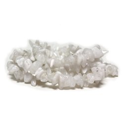 Hvit Labradoritt chips 19 cm