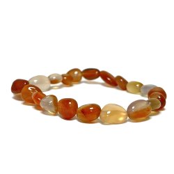 Karneol / Rd Agat nuggets 19 cm