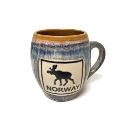 Keramisk krus med elg