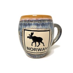 Keramisk krus med elg