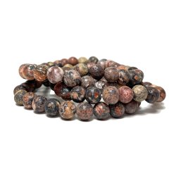 Leopard Jaspis 8 mm 19 cm