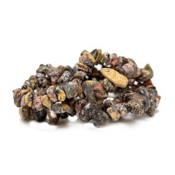 Leopard Jaspis chips 19 cm