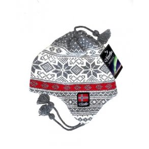 Nordlys  Mnstret ull lue med snor