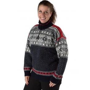 Nordlys  Mnstret ullgenser med zip