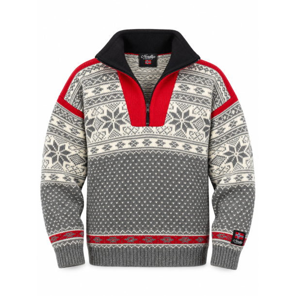 Nordlys �M�nstret� ullgenser med zip
