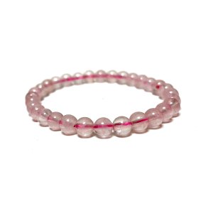 Rosenkvarts 6 mm 19 cm