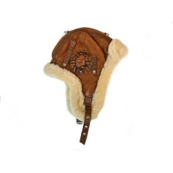 Saueskinnspilothatt Maverick LYS BRUN