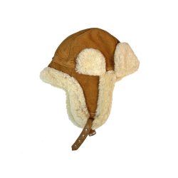 Saueskinnspilothatt LYS BRUN