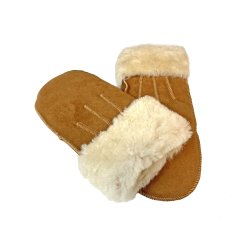 Skinnvotter LYS BRUN