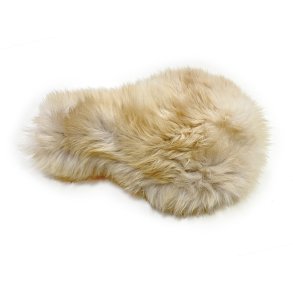 Sykkelsetetrekk - saueskinn. LYS BRUN / BEIGE