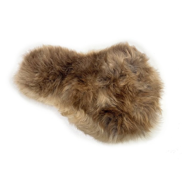 Sykkelsetetrekk - saueskinn. LYS BRUN.