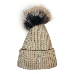 Ull lue med en naturlig pompong