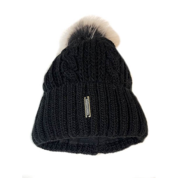 Ull lue med en naturlig pompong