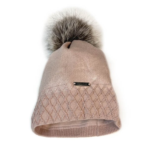 Ull lue med en naturlig pompong