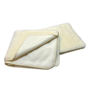 Ull pledd. Kremet. 100 % merino ull. 