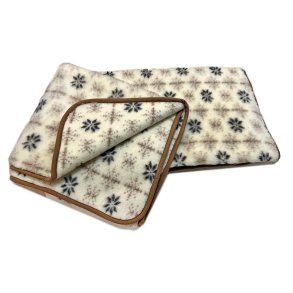 Ull pledd. Stjerne. 100 % merino ull. 