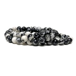 Zebra Jaspis 8 mm 19 cm