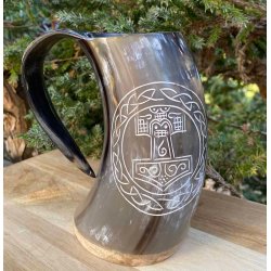  Vikingkrus av horn, Thors hammer og bord 