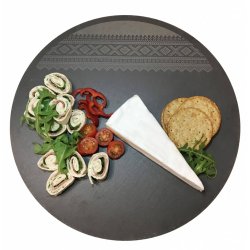  Rundt fat i skifer, MARIUS, serveringskarusell Marius of Norway 