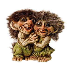 Trollpar som holder hender (Troll nr. 055)