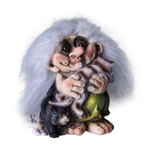 Trolldame med katter (Troll nr. 088)