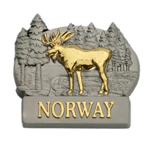 Magnet, metall, gull elg i skogen