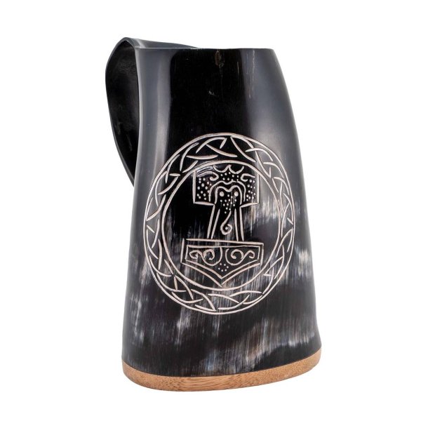  Vikingkrus av horn, Thors hammer og bord 